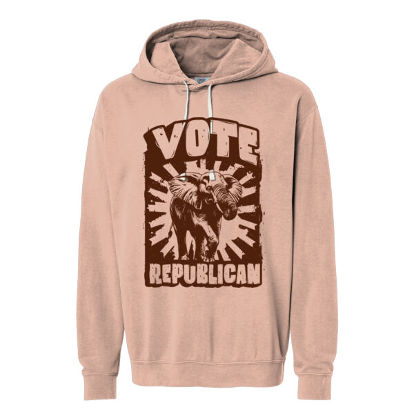 VOTE REPUBLICAN Lightweight Fleece Hooded Sweatshirt Thumbnail