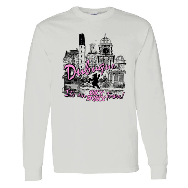 OKY DOKY Original Throwback Heavy Cotton Long Sleeve T-Shirt Thumbnail