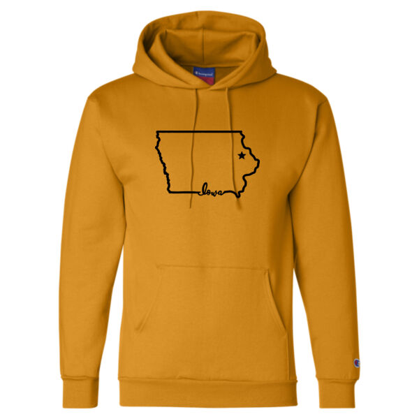 Dubuque, Iowa State Star Comfort Hoodie Thumbnail