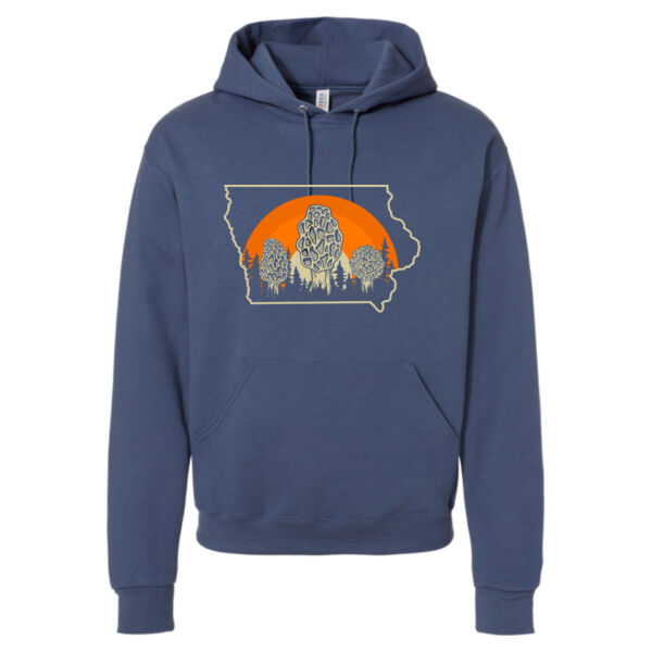 Iowa Morel Hunter Retro Hoodie Thumbnail