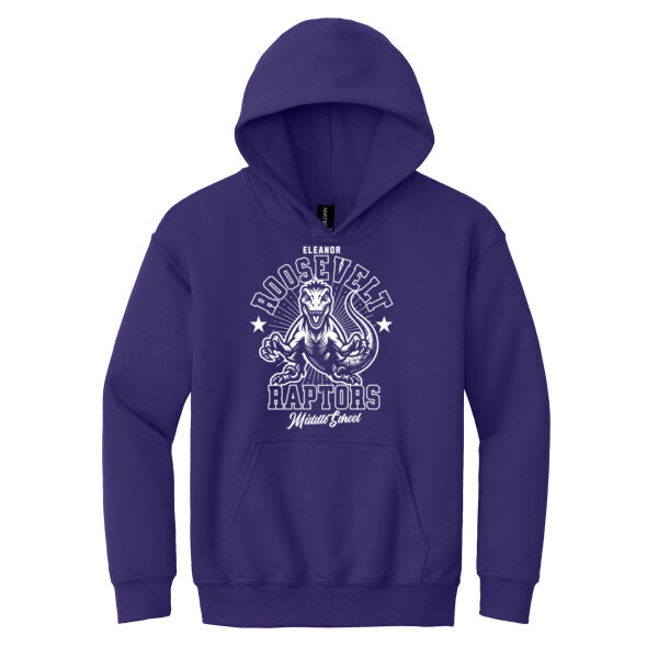 Eleanor Roosevelt Midde School Raptors Youth Hoodie Thumbnail