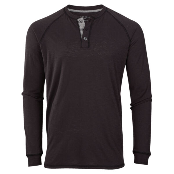 Unisex Henley Long Sleeve T-Shirt Thumbnail