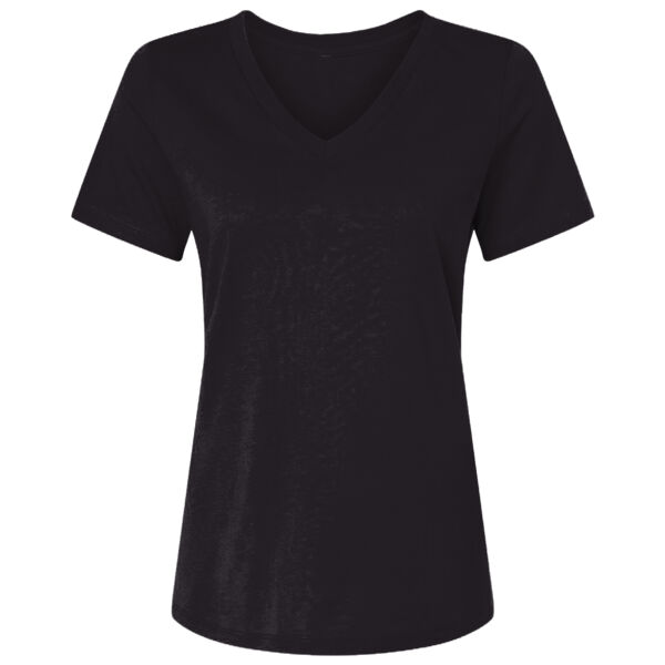 Women's USA-Made Fine Jersey V-Neck T-Shirt Thumbnail