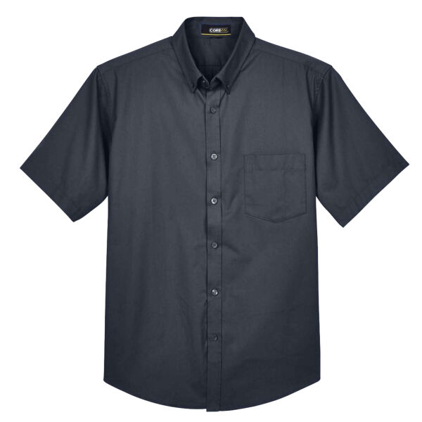 Men's Optimum Short Sleeve Twill Dress Shirt Thumbnail