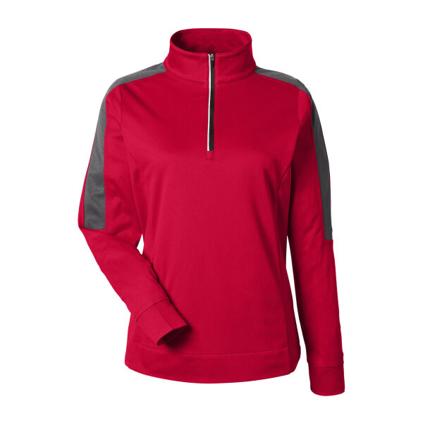 Women's Market Snag Protect Mesh Colorblock Quarter-Zip Pullover Thumbnail
