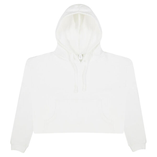Women's Girlie Cropped Hooded Fleece with Pocket Thumbnail