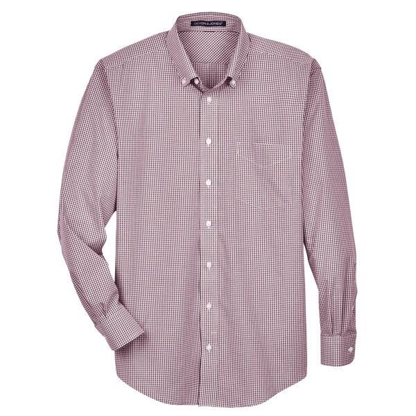 Men's Crown Collection® Gingham Check Woven Dress Shirt Thumbnail