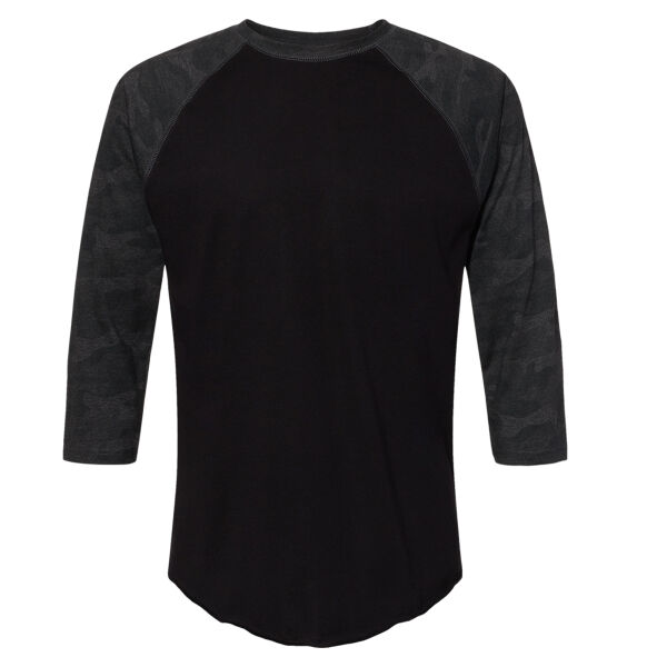 Men's Baseball Fine Jersey Three-Quarter Sleeve Tee Thumbnail