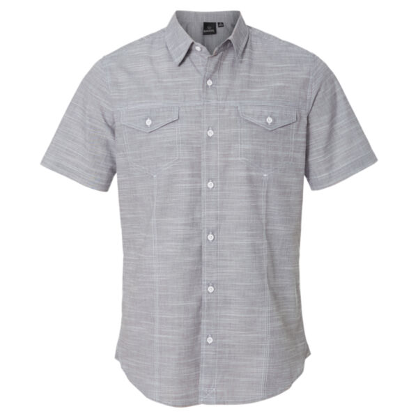 Men's Textured Solid Short Sleeve Shirt Thumbnail