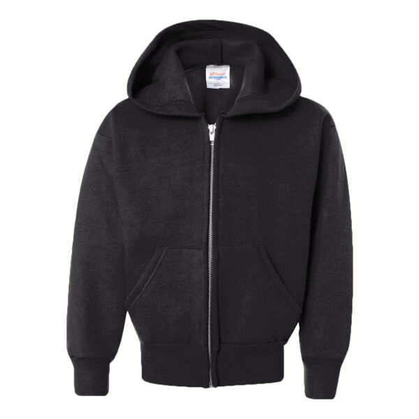 Youth EcoSmart® Full-Zip Hooded Sweatshirt Thumbnail