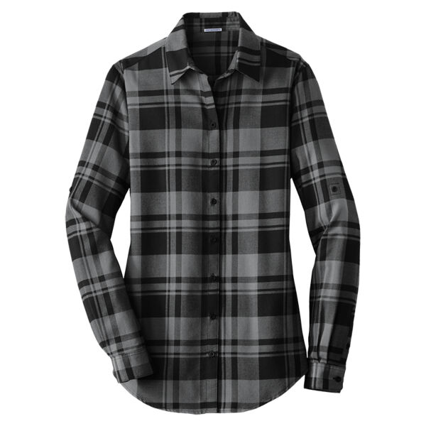 Women's Plaid Flannel Tunic Thumbnail