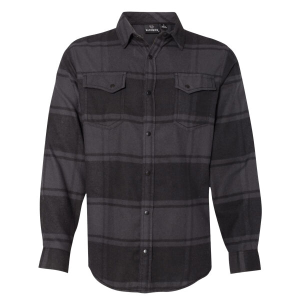 Men's Snap Front Plaid Flannel Shirt Thumbnail
