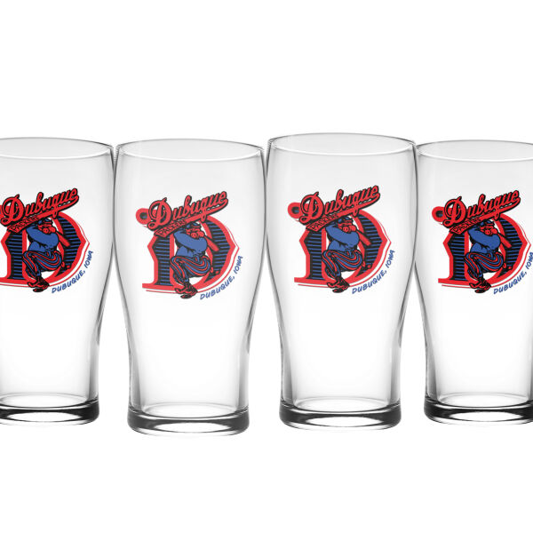 Dubuque Packers Baseball Limited Edition 16oz. Premium Beer Glasses (Set of 4) Thumbnail