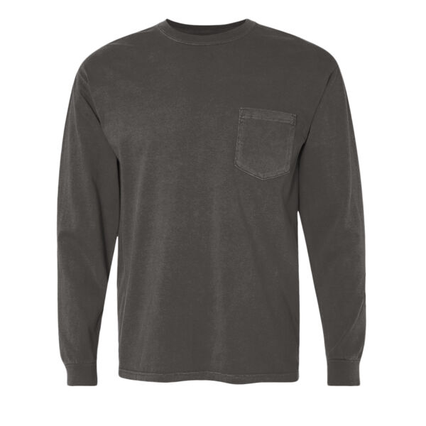 Garment Dyed Heavyweight Ringspun Long Sleeve Pocket T-Shirt Thumbnail