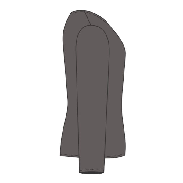 Women's Flowy Long Sleeve Tee with 2x1 Sleeves Thumbnail