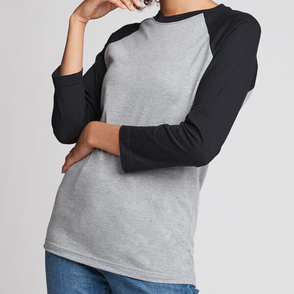 Unisex CVC Three-Quarter Sleeve Raglan Thumbnail