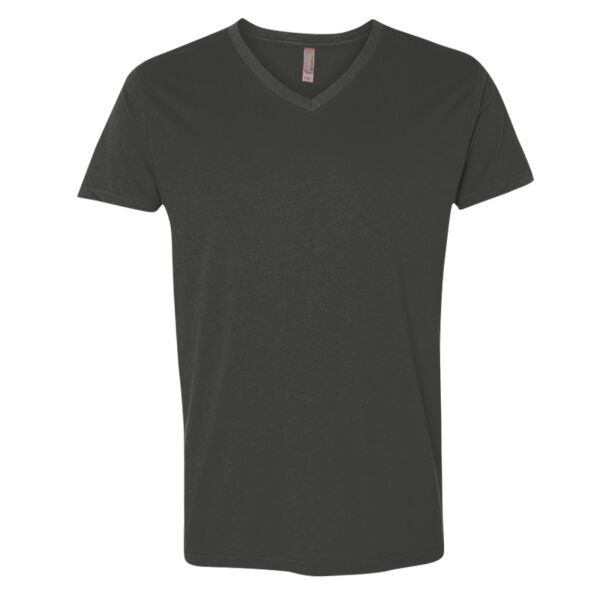 Premium Fitted Sueded V-Neck T-Shirt Thumbnail