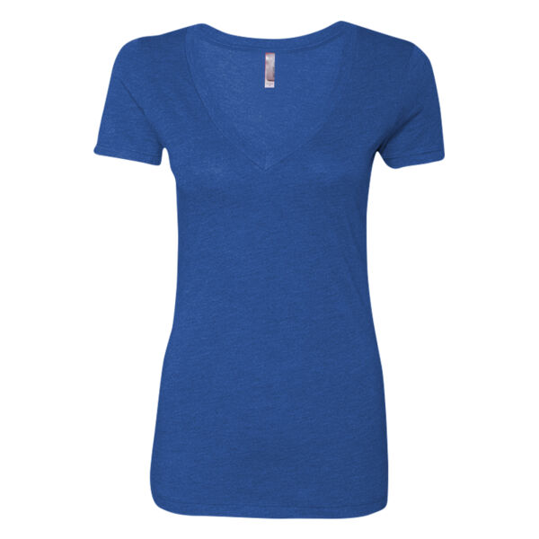 Women's Triblend Short Sleeve Deep V Thumbnail