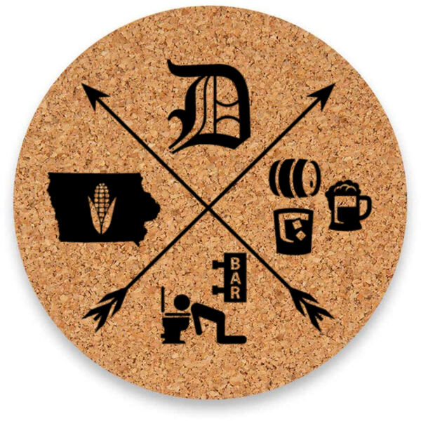 Dubuque Party Til You Puke Coasters Set (4pc) Thumbnail