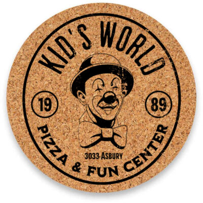 Kid's World Pizza & Fun Center Coasters Set (4pc) Thumbnail