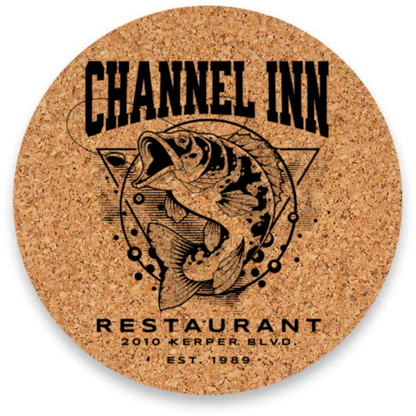 Channel Inn Corkboard Coasters Set (4pc) Thumbnail