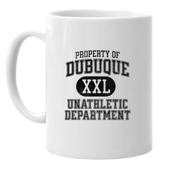 Property of Dubuque Unathletic Club Ceramic Mug Thumbnail