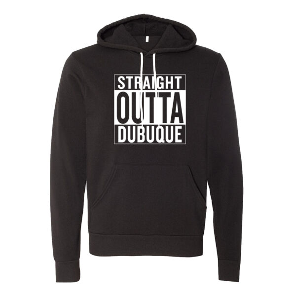 Straight Outta Dubuque Throwback Hoodie Thumbnail