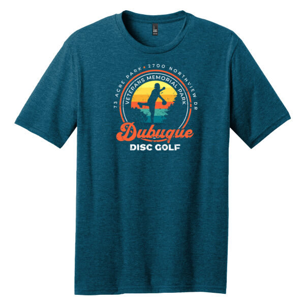 Dubuque Disc Golf Veterans Memorial Park Throwback T-Shirt Thumbnail