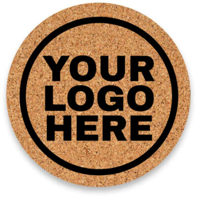 Custom Corkboard Coaster Set with Your Logo (4pc) Thumbnail