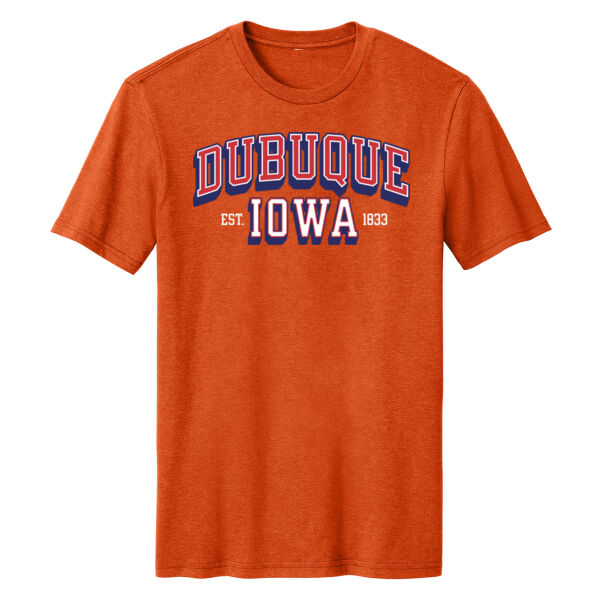 Dubuque, Iowa Sports Throwback T-Shirt Thumbnail