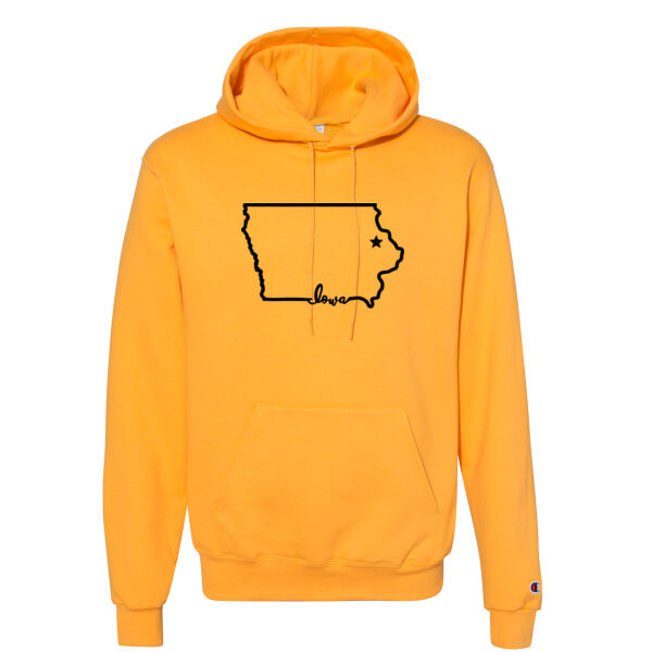 Dubuque, Iowa State Star Comfort Hoodie Thumbnail