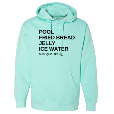 Pool, Fried Bread, Jelly, Ice Water Throwback Hoodie Thumbnail