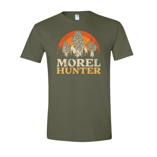 Morel Hunter Retro T-Shirt  Thumbnail