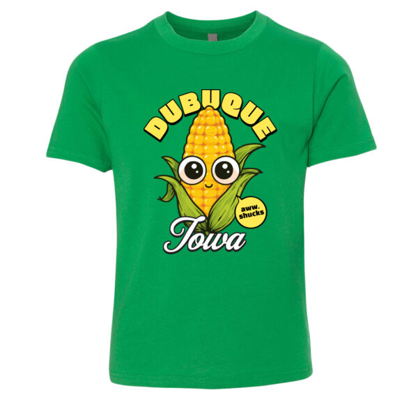 Dubuque, Iowa Aww Shucks Corn Youth Comfort Tee Thumbnail