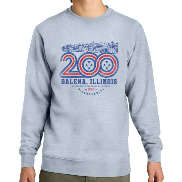 Galena, Illinois,  200 Year Bicentenial Celebration Fleece Crew Thumbnail