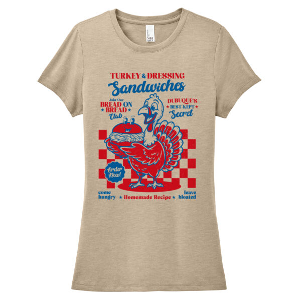 Dubuque's Best Kept Secret Turkey & Dressing Sandwich Women's T-Shirt Thumbnail