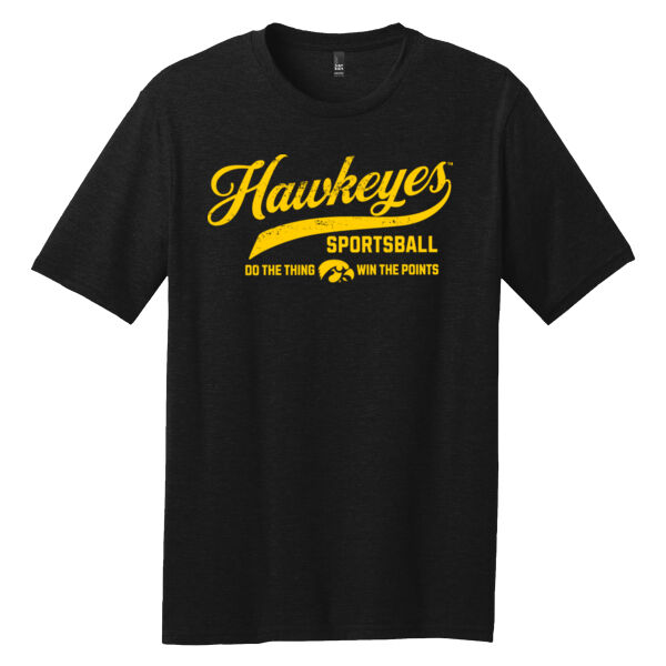 Iowa Hawkeye Sportsball Black T-Shirt Thumbnail