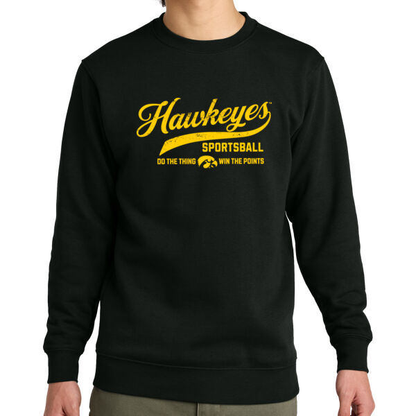 Iowa Hawkeye Sportsball Fleece Crewneck Thumbnail
