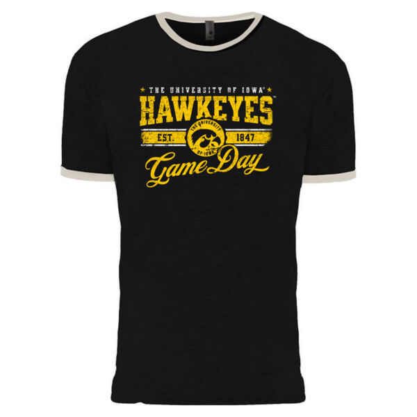 Iowa Hawkeyes Unisex Cotton Ringer T-Shirt Thumbnail