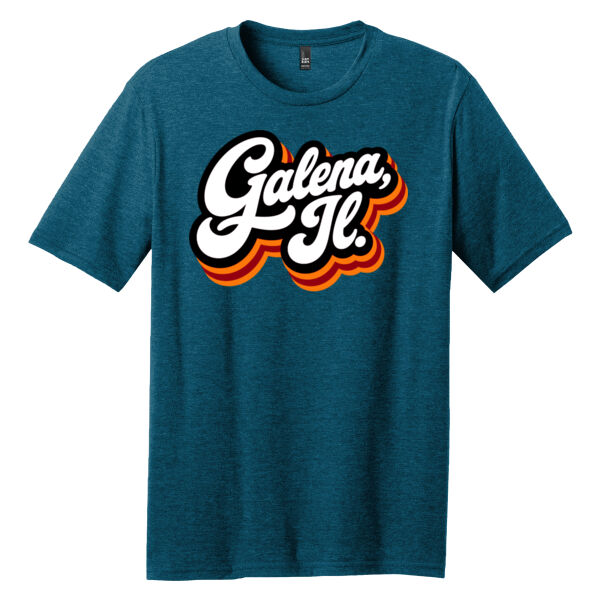 Galena, Illinois Retro Script Font T-Shirt Thumbnail
