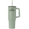 40 oz. Stainless Steel Tumbler with Plastic Liner and Straw Thumbnail