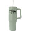 40 oz. Stainless Steel Tumbler with Plastic Liner and Straw Thumbnail