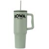 40 oz. Stainless Steel Tumbler with Plastic Liner and Straw Thumbnail