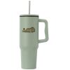 40 oz. Stainless Steel Tumbler with Plastic Liner and Straw Thumbnail