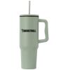 40 oz. Stainless Steel Tumbler with Plastic Liner and Straw Thumbnail