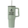 40 oz. Stainless Steel Tumbler with Plastic Liner and Straw Thumbnail