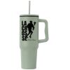 40 oz. Stainless Steel Tumbler with Plastic Liner and Straw Thumbnail