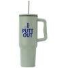 40 oz. Stainless Steel Tumbler with Plastic Liner and Straw Thumbnail