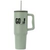 40 oz. Stainless Steel Tumbler with Plastic Liner and Straw Thumbnail